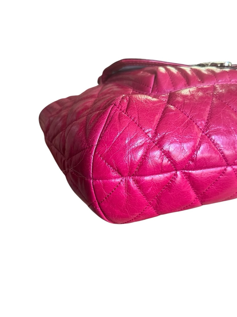 Coach Madison Maggie 19857 Fuchsia Pink Quilted Leather Tote Y2K - Picture 13 of 17